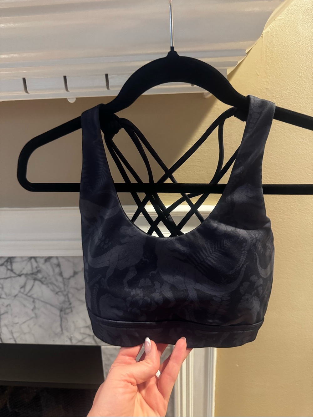 Constantly Varied Gear Black Strappy Back Athletic Sports Bra (S) and Shorts (M)